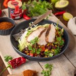 Mexikanischer Salat mit Chili con Carne Gewürzmischung von Hartkorn Gewürzmühle und Felix' Kochbook