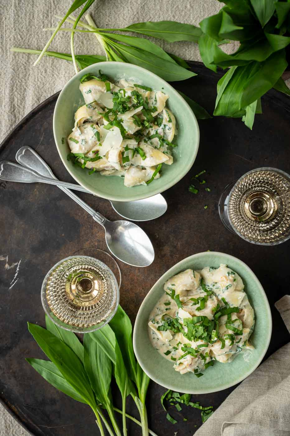 Rezept für eine Bärlauch Pasta Soße