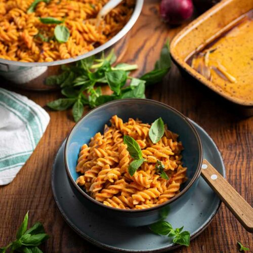 Nudeln mit gerösteter Paprika Soße – der Pasta-Trend: Roasted Pepper Pasta