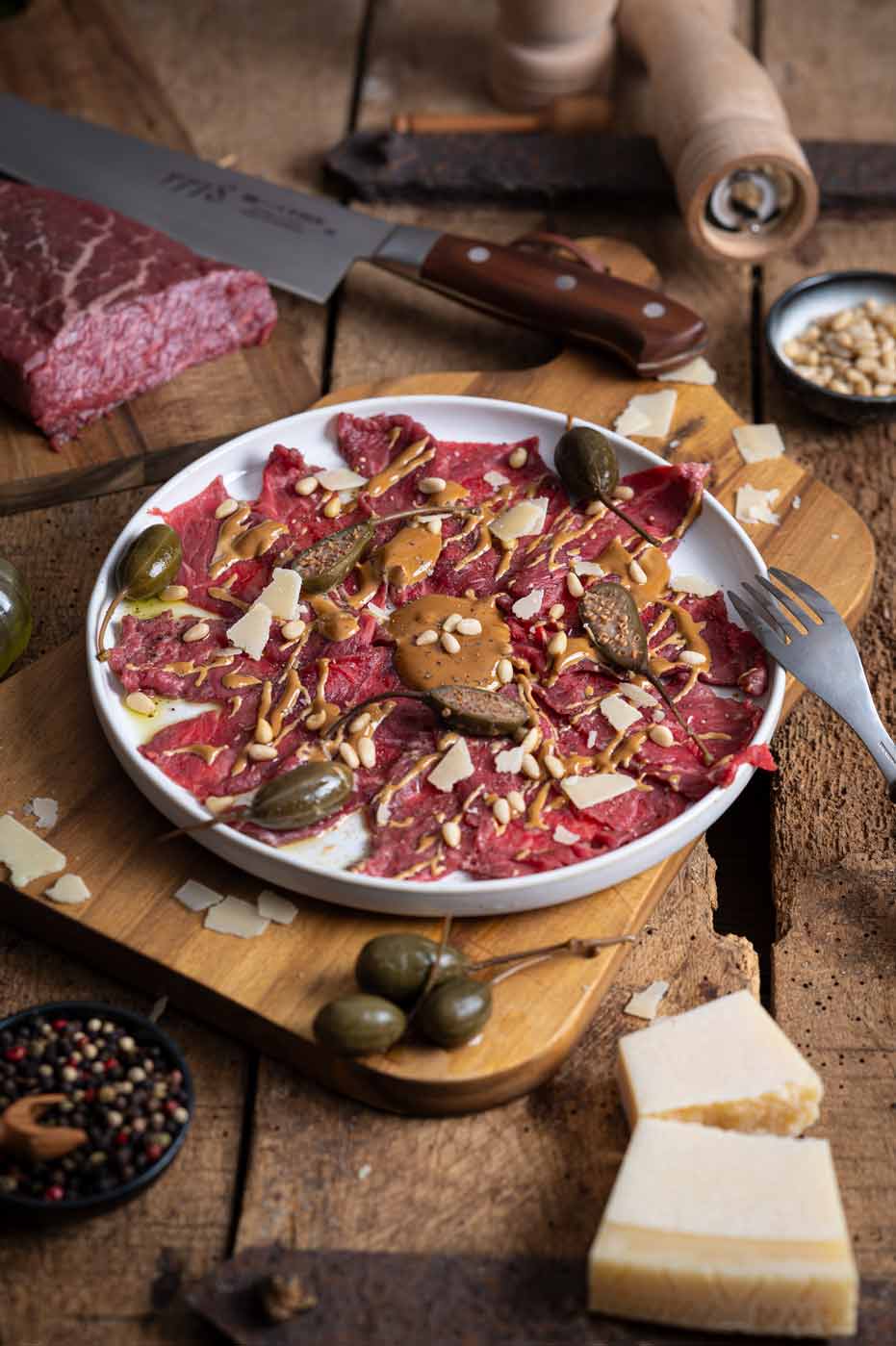 Rindercarpaccio mit Portwein-Mayonnaise – edle Vorspeise mit Wow-Effekt