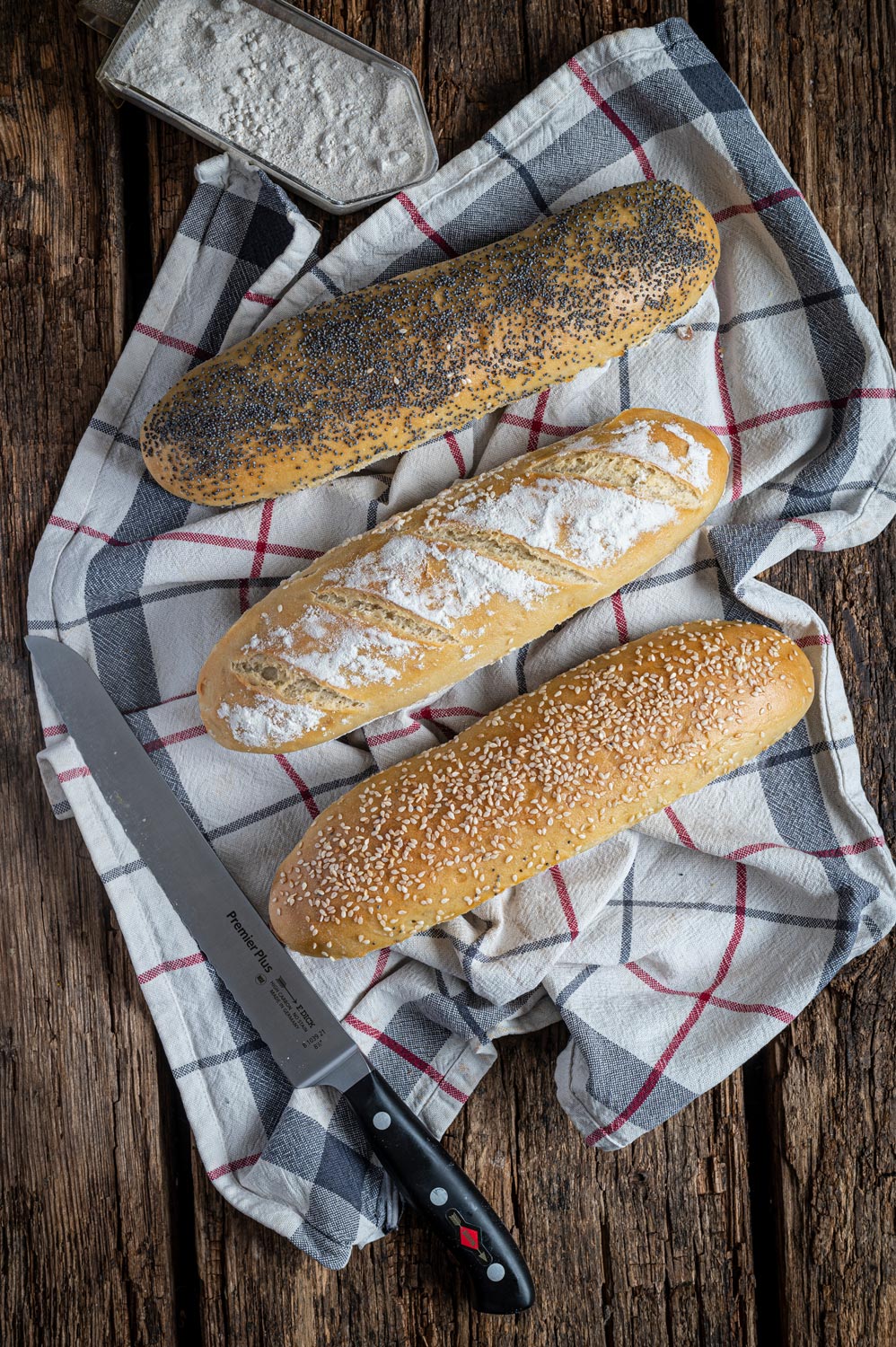Ein Rezept für Sandwich Baguettes
