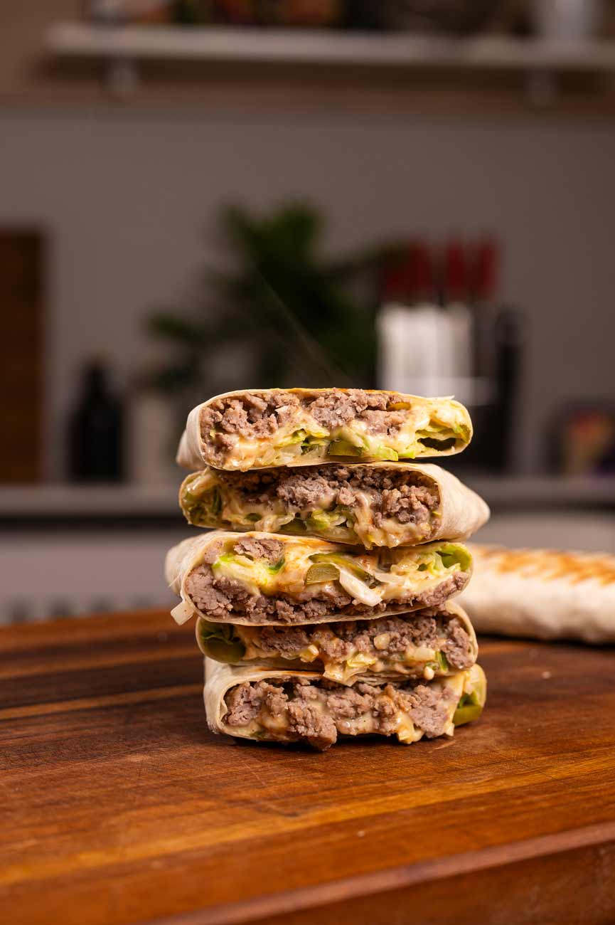 Cheeseburger Wraps – Der perfekte Mix aus Burger und Wraps