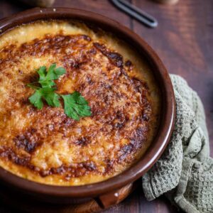 Kartoffelgratin Rezept – cremiges Gratin mit Käse überbacken in einer Auflaufform