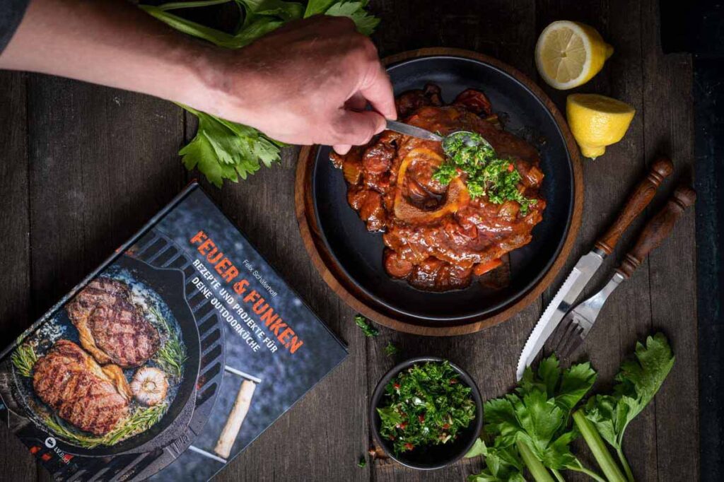 Ossobuco Rezept aus meinem Grillbuch Feuer und Funken