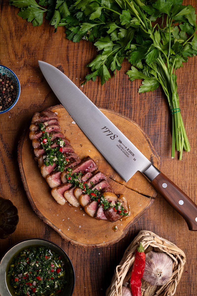 Chimichurri Kräutersauce zu Steak und Grillfleisch