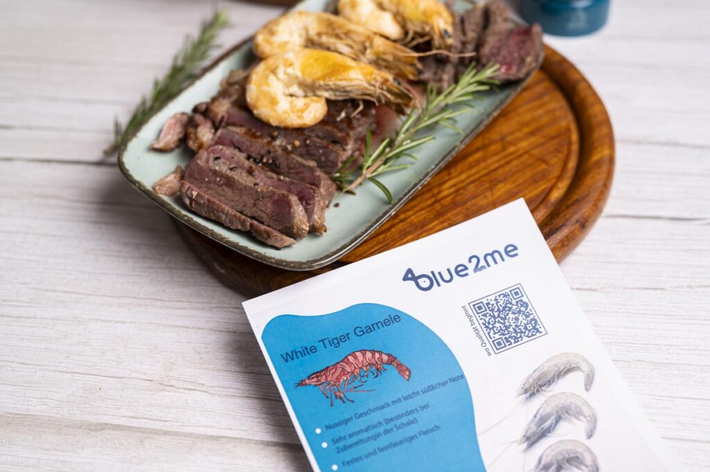 Surf and Turf Rezept mit Entrecôte Steak und Garnelen