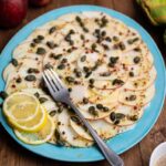 Kohlrabi Carpaccio mit Apfel als leichte Vorspeise