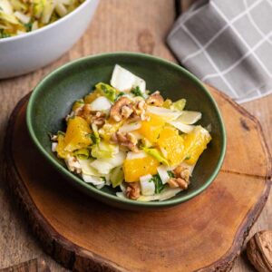 Chicoree Salat mit Orange als frischer Wintersalat